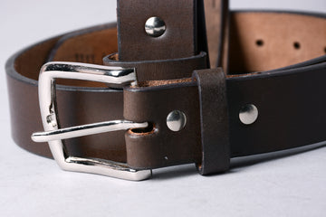 HILASON Western Genuine Leather Belt for Men Women Cowboy Cowgirl Handmade Unisex Full Grain Heavy Duty Tooled Belt for Jeans